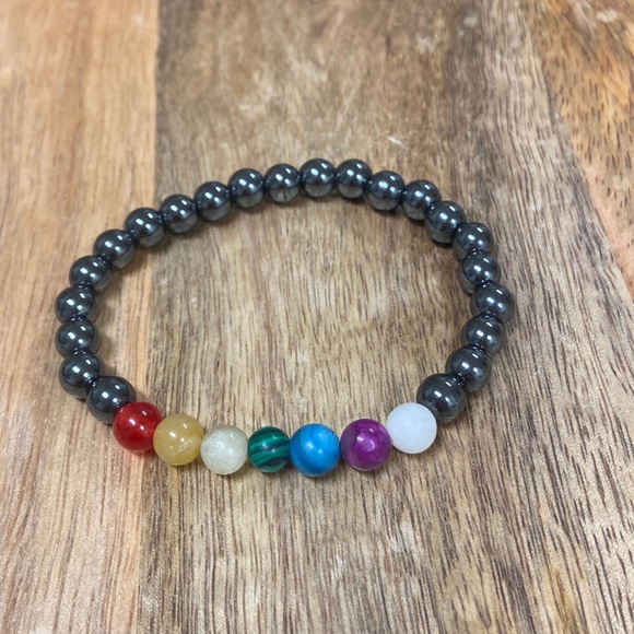Hematite Chakra Bracelet - handmade - Picture 1 of 1